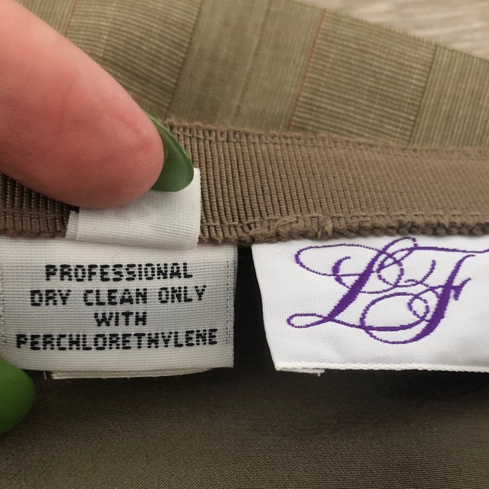 Bill Blass Multicolor Brown Grid Pattern Pencil S… - image 8